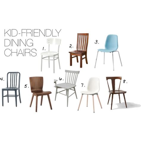 Not sure if you're open to having a kid chair that is different from the rest of your dining chairs, but this was our choice. Kid-Friendly Dining Chairs | Modern Chemistry at Home