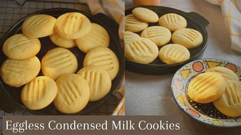 Eggless Condensed Milk Cookies Condensed Milk Cookies Easy Recipe