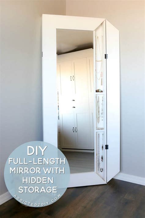 Diy Full Length Mirror With Hidden Storage Addicted 2 Diy