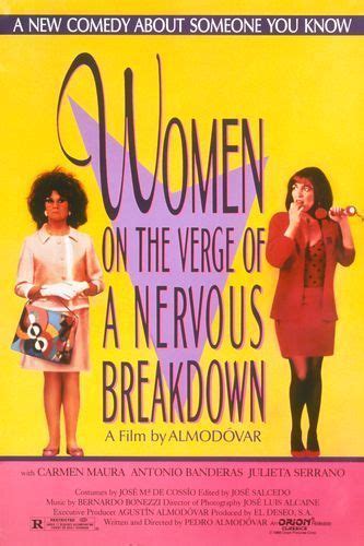 Women on the verge of a nervous breakdown is a new musical based on the film by pedro almodóvar. Women on the Verge of a Nervous Breakdown Movie Poster (#2 ...