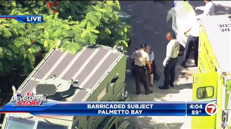 Subject in custody after multiple-hour standoff with barricaded man in