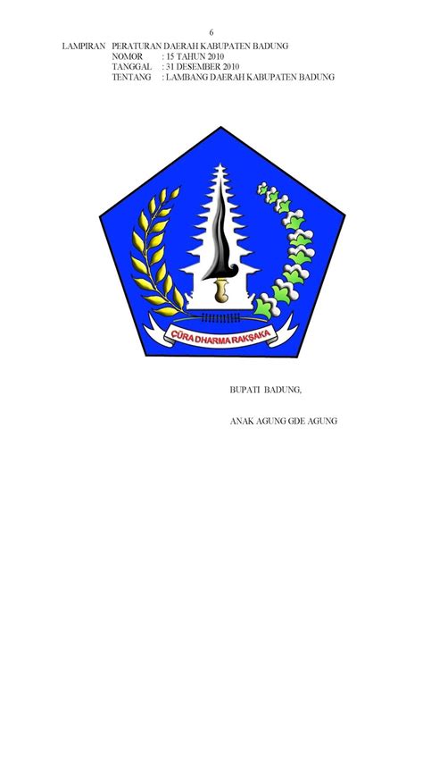 Makna Arti Logo Lambang Daerah Kabupaten Badung