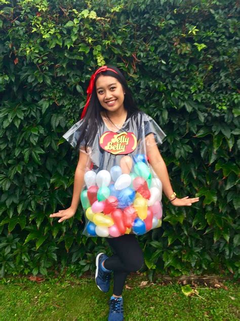 dress up mufti day as jelly belly jelly beans big plastic bag red ribbon and wate… jelly