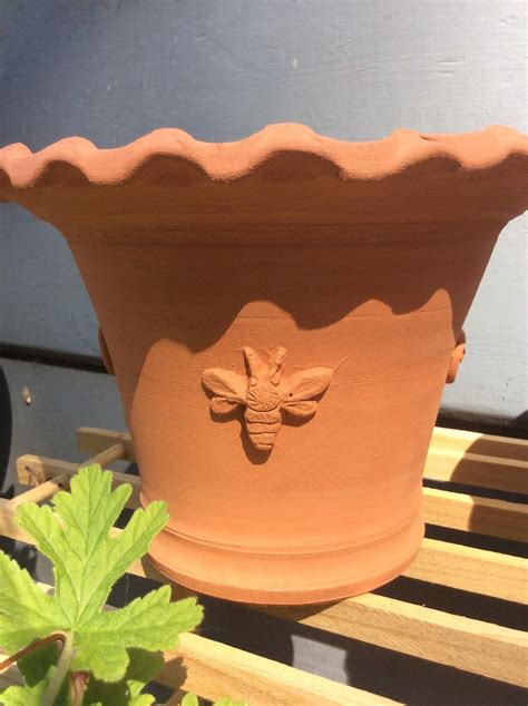 Terracotta Flower Pots Hand Thrown In The West Country Etsy Uk