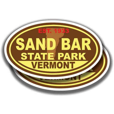 Sand Bar State Park Decals Vermont 2 Stickers Bogo The Sticker And