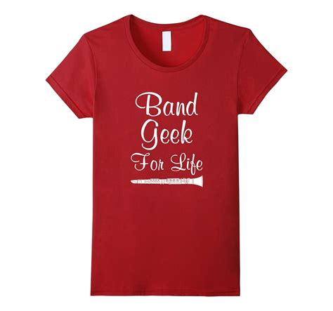 Band Geek For Life Graphic Clarinet Music T Shirt