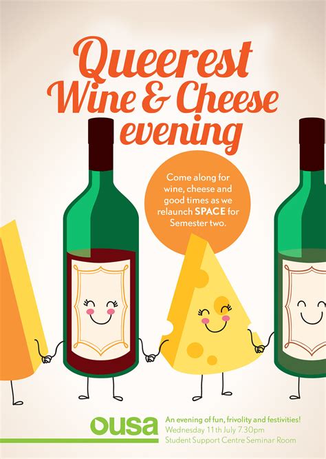 Thesneakyspoon Queerest Wine And Cheese Evening Poster