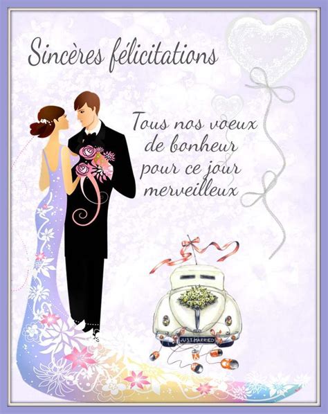Texte De Felicitation De Mariage Elise Carte