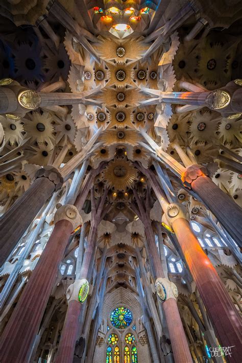 Kaleidoscopic Ceiling Of Gaudís La Sagrada Família Idesignarch