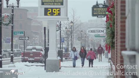 Concord New Hampshire Winter Storm Arrives Beautiful Winter Scenes