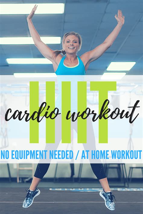 Cardio Hiit Workout At Home Workout No Equipment Needed
