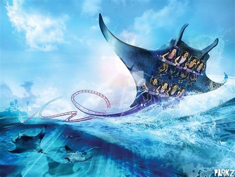Manta Roller Coaster At Seaworld Orlando Parkz Theme Parks