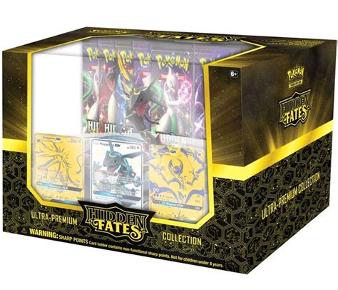 Toys Pokemon Hidden Fates Ultra Premium Collection Box 15 Booster Packs