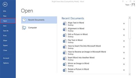 Insert File Into Word