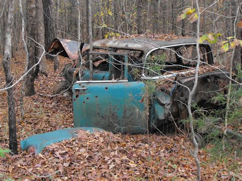 Marians Hunting Stories Etc Etc Etc An Abandoned Car In Woods