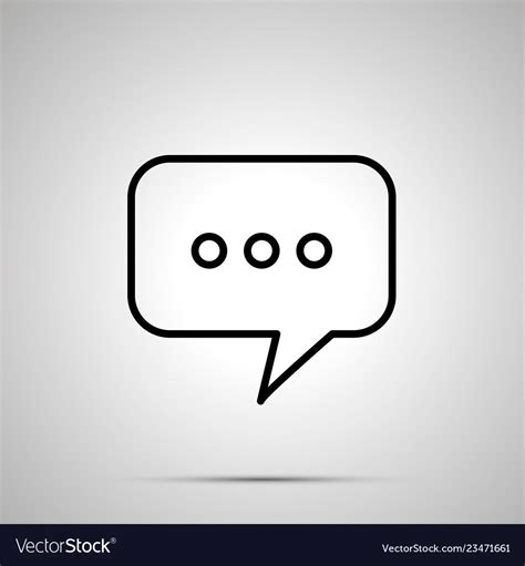 Texting Chat Message Bubble Simple Icon Royalty Free Vector