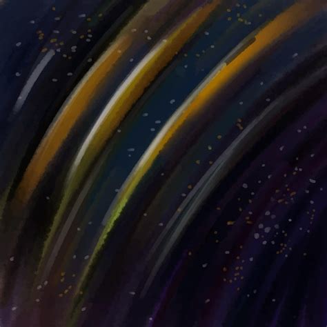 Premium Vector Starry Sky Landscape Abstraction Hand Painted
