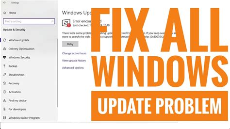 Fix Windows Update Error All Problems In Windows 7 Windows 8 And