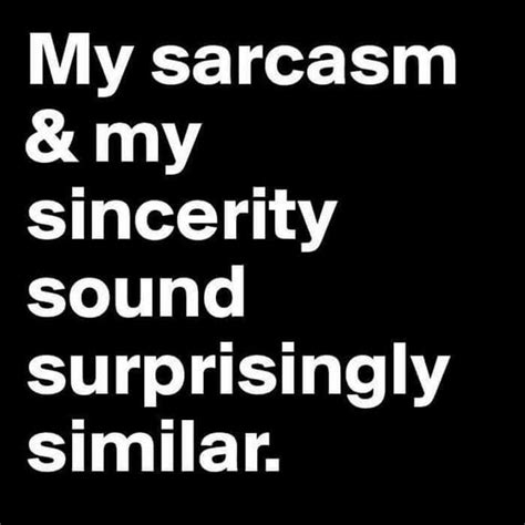 my sarcasm and my sincerity sound surprisingly similar sarcasm meme sarcasm quotes work quotes