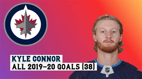 kyle connor 81 all 38 goals of the 2019 20 nhl season youtube