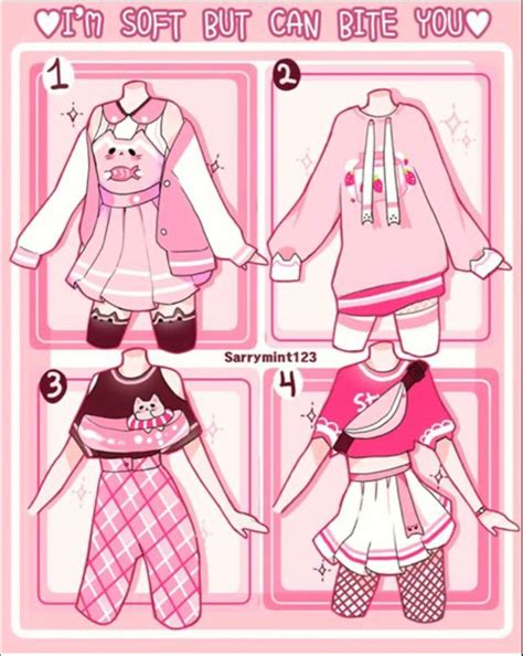 Sarrymint123 Soft Aesthetic Drawing Clothes Clothing Design