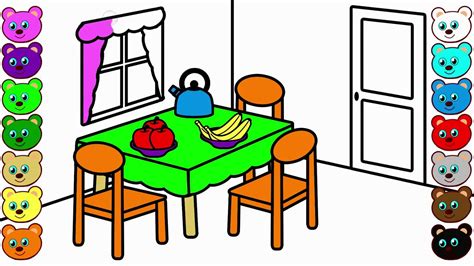 Organized person coloring page sala black and white tidy bedroom kid library doll house doll. Dining room clipart coloring pictures on Cliparts Pub 2020! 🔝