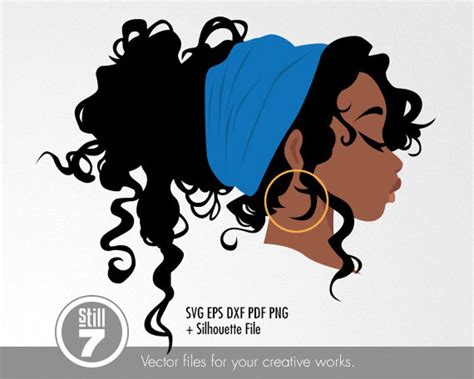 African American Woman Svg Black Woman Svg Cutting Files Etsy