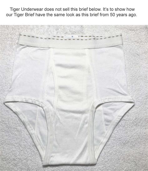 Tiger Underwear All White Men S Double Seat Briefs And Red Etsy Canada