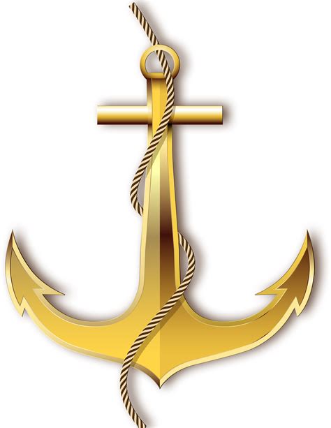 Picture Black And White Library Art Anchors Transprent Golden Anchor