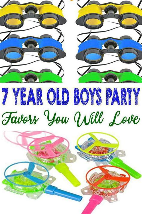 Best 7 Year Old Boys Party Favor Ideas
