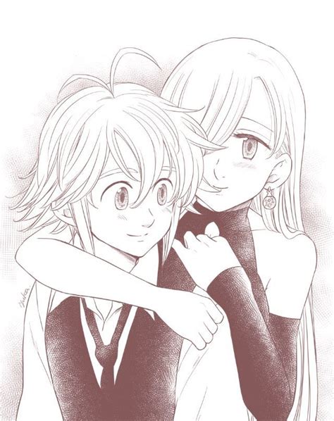 💛~parejas De Nanatsu No Taizai~💛 Anime Hug Anime Anime Love
