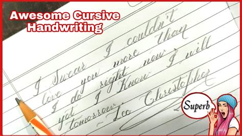How To Write Stylish Cursive Handwriting Mundopiagarcia