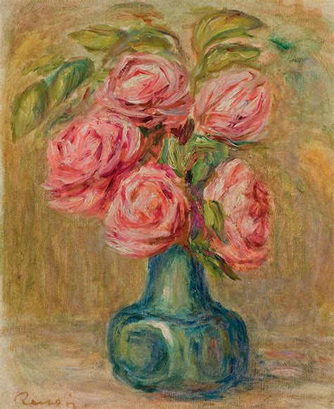 Pierre Auguste Renoir 1841 1919 Bouquet De Roses Christies