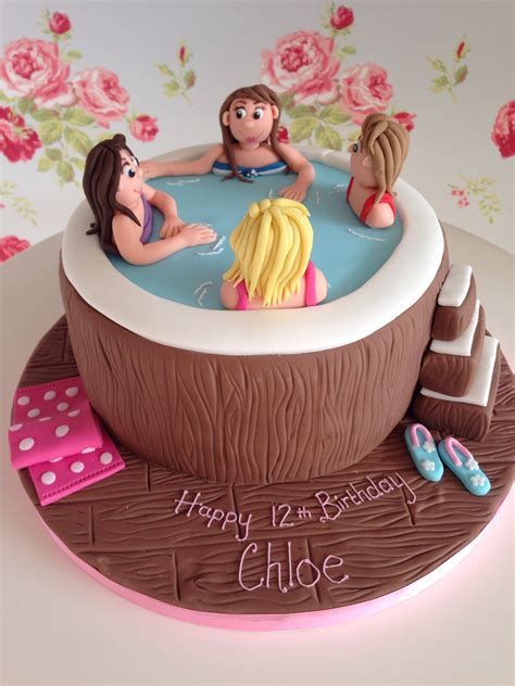 Hot Tub Cake Tutu Birthday Cake Number Birthday Cakes Girl Bday Party Pool Party Cakes Pool