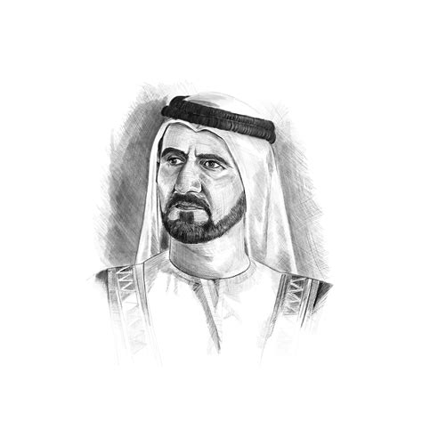 Official Portrait Of His Highness Sheikh Mohammed Bin Rashid Al Maktoum