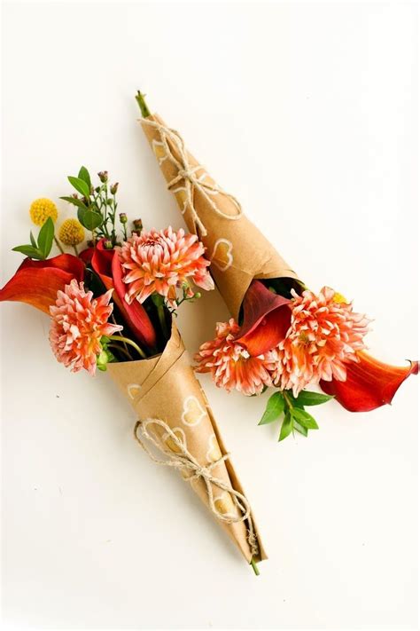 Diy 4 ways to wrap flowers. Spread Some Surprise Love - How to Wrap A Mini-Bouquet of ...