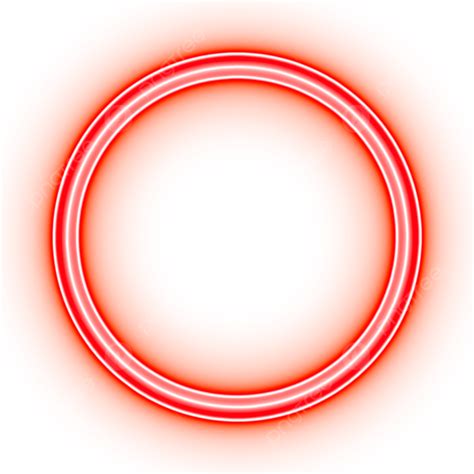 Red Neon Circle Frame Border Neon Neon Cricle PNG And Vector With Transparent Background For