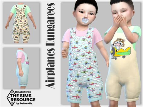 Airplane Dungarees By Pelineldis At Tsr Sims 4 Updates