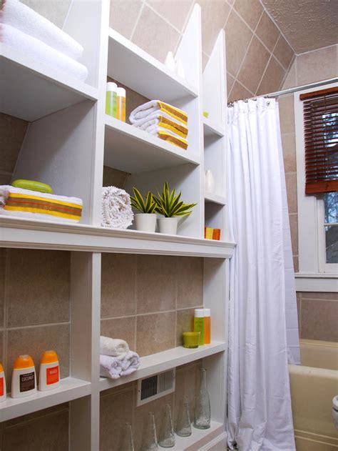 To us, a small space means a fun challenge when it comes to storage and design, which is why we've rounded up some of our favorite small bathrooms from our most recent house tours to give you inspiration to beautify your bathroom. 12 Clever Bathroom Storage Ideas