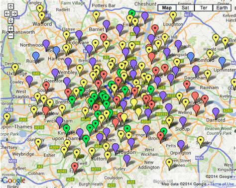 London Churches Map Travissnodecom