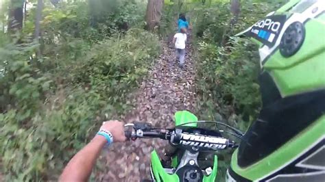 Kids Run Away From Dirtbike Youtube