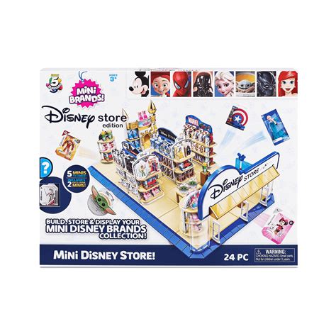 5 Surprise Disney Store Mini Brands Toy Store Playset With 2 Exclusive
