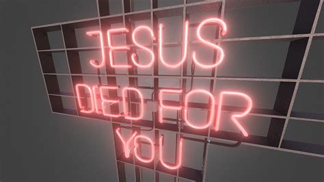 Jesus Died For You Neon Sign Download Free 3d Model By Vhm777
