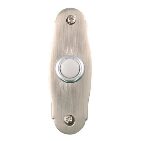 Rusticware Wired Satin Nickel Doorbell Button At