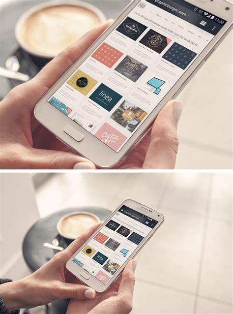 android smart phone mockups  psd indesign ai