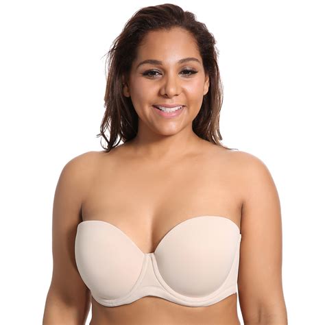 Womens Multiway Strapless Underwire Contour Plus Size Bra My Shemale