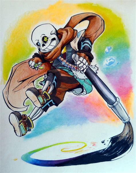 Au comic creators probably are gonna stick to old ink, and series or projects like underverse or the ink sans fangame are too far in development to use this design. Ink!sans by NamelessOkami on DeviantArt