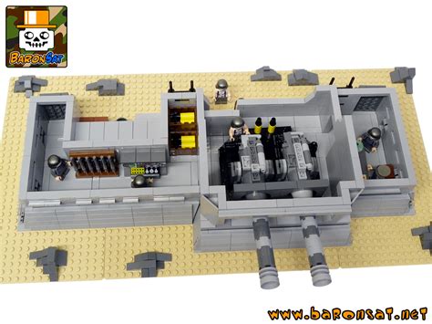 Lego Moc Ww2 Coastal Defense Bunker Building Instructions