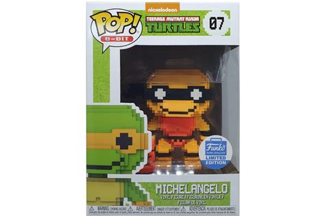 Funko Pop Nickelodeon 8 Bit Teenage Mutant Ninja Turtles Michelangelo