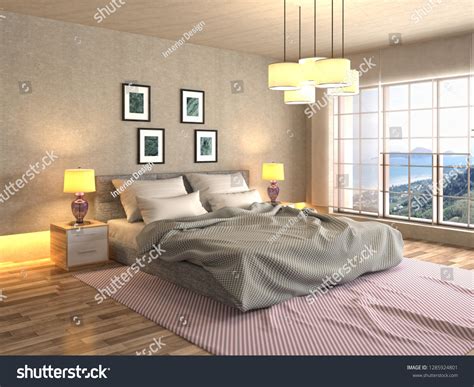 Bedroom Interior 3d Illustration Stock Illustration 1285924801
